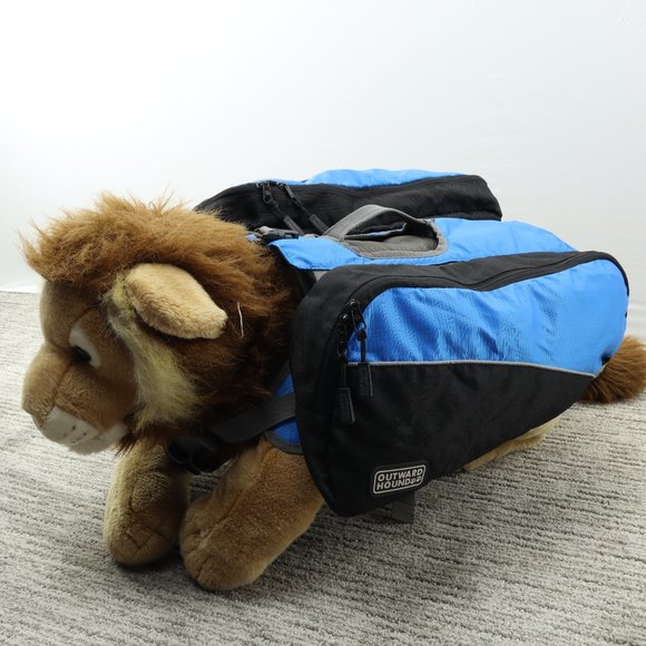 Outward Hound Other - Outward Hound Doggy Backpack Daypack Hiking Medium/Large Blue/Black Like New